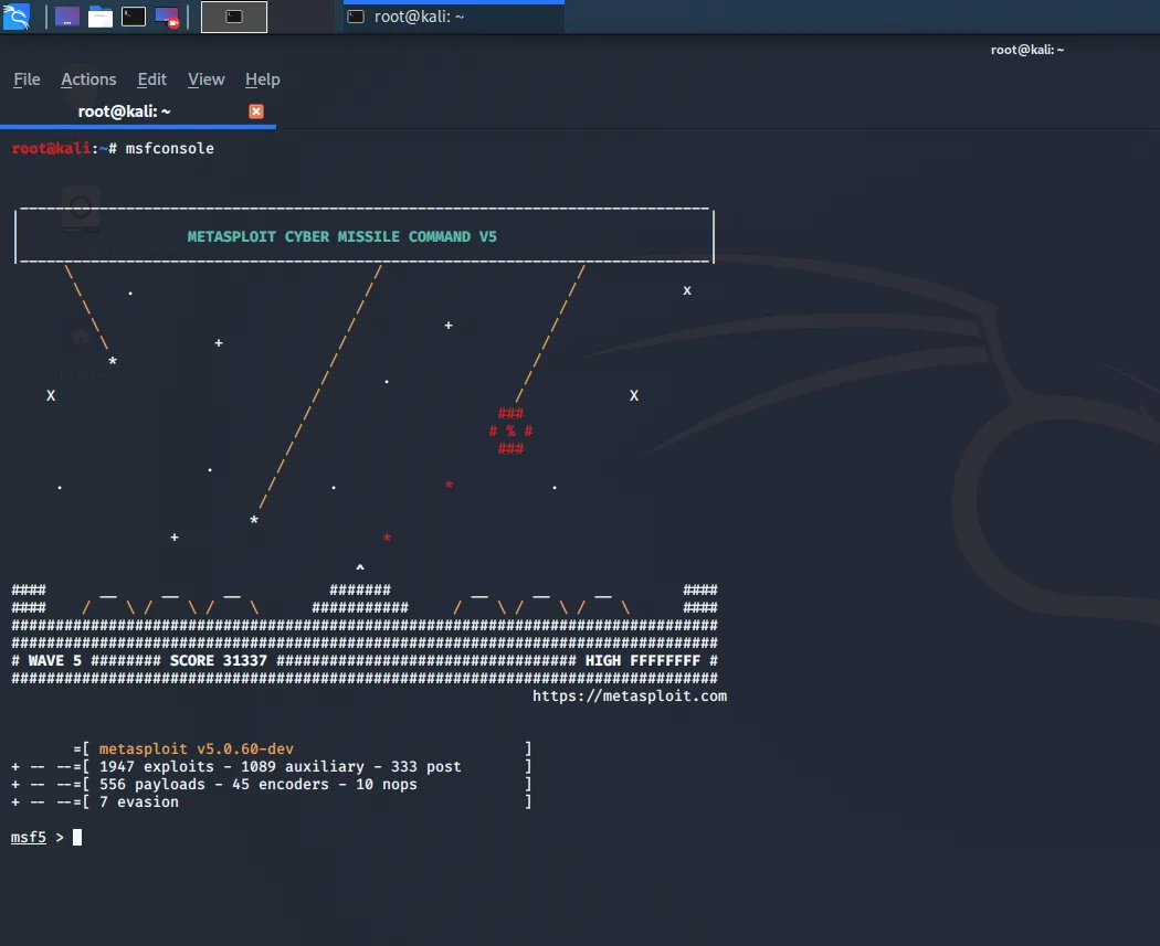 Metasploit 控制台