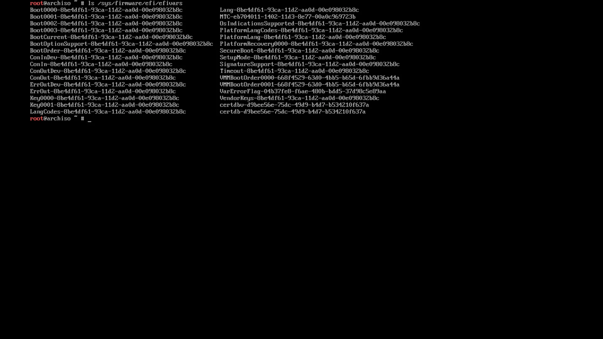 确认 UEFI 模式