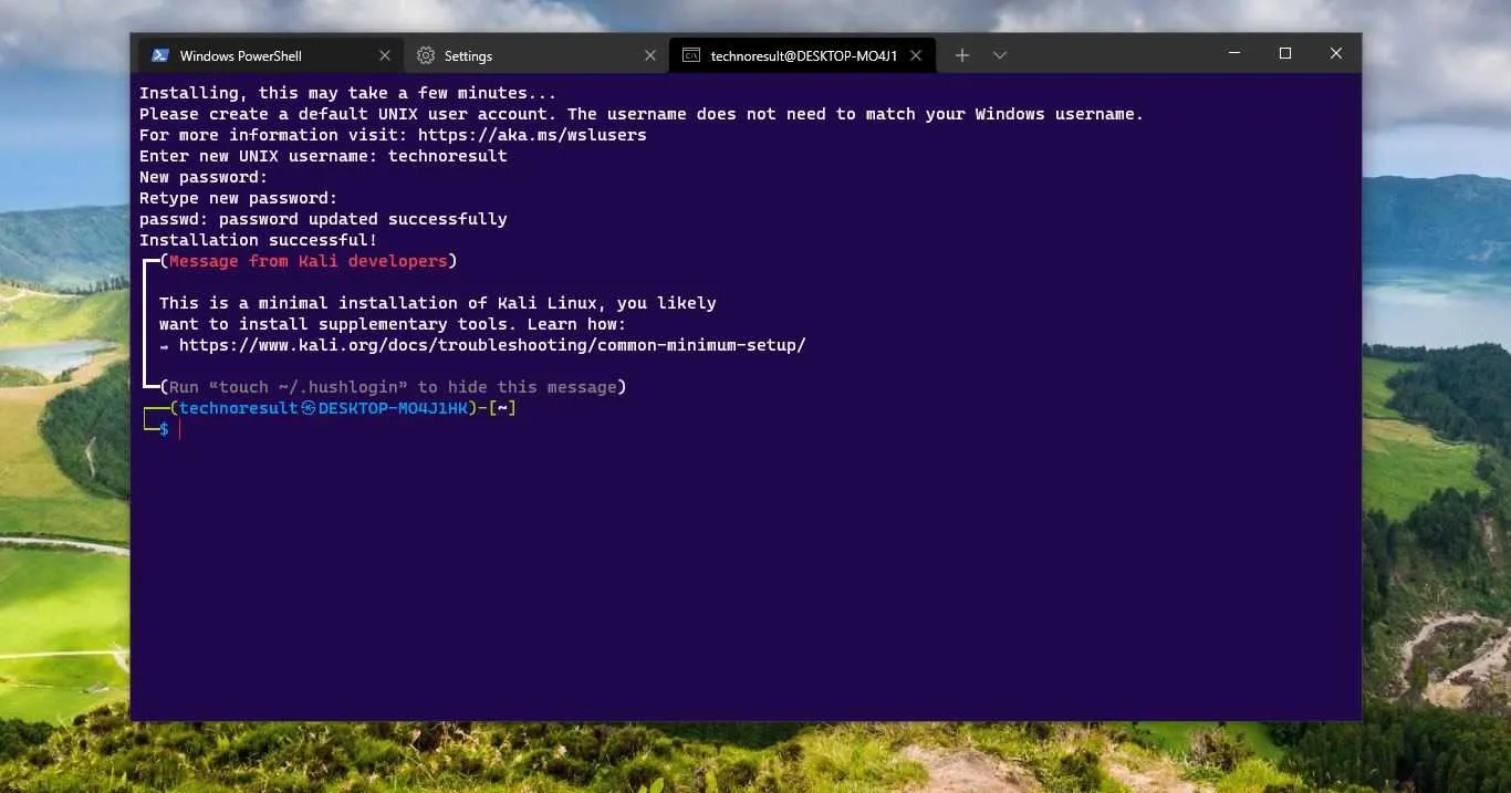 Kali Linux 终端